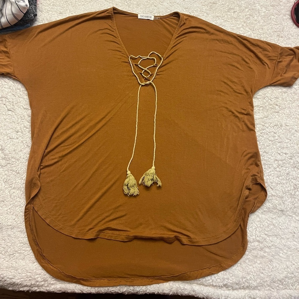 The Hanger Burnt Orange Blouse